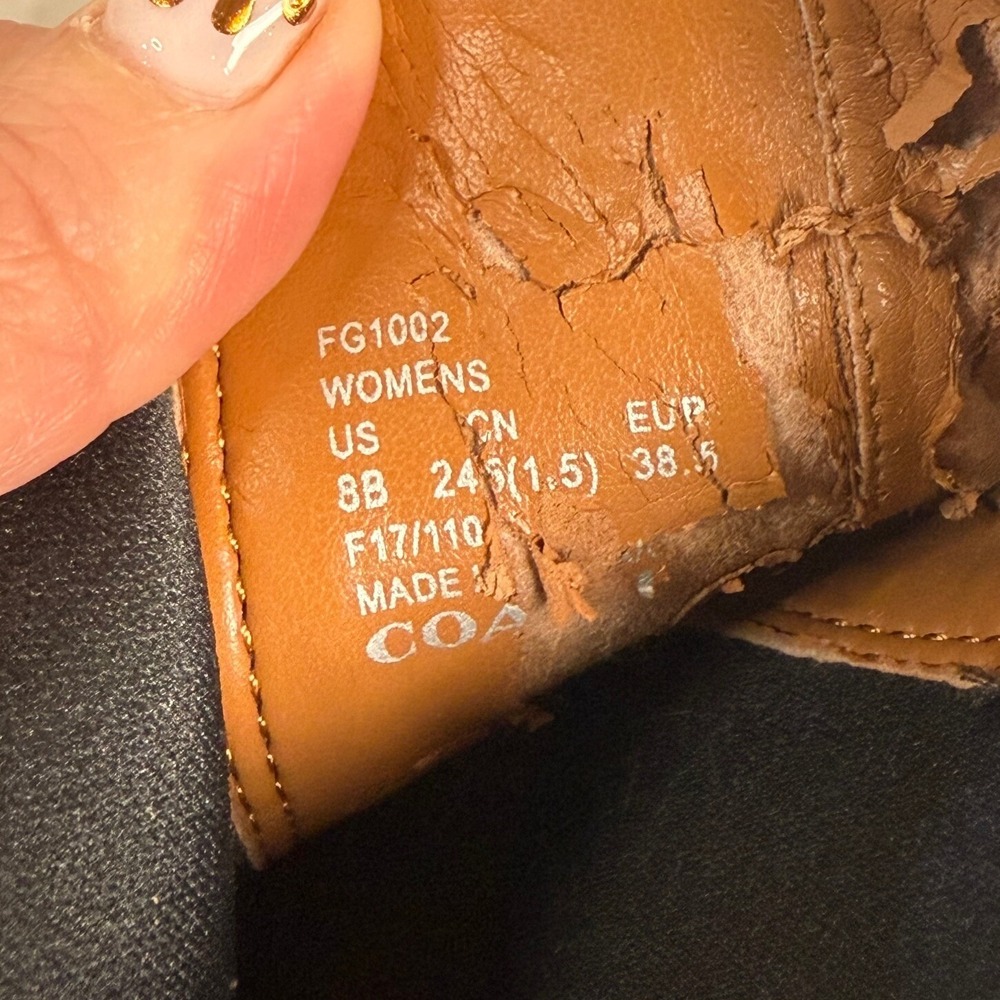 Coach Black Leather Chelsea Boots - Picture 7 of 10